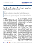 Báo cáo hóa học: " New Si-based multilayers for solar cell applications"