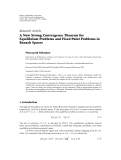 Báo cáo hóa học: "  Research Article A New Strong Convergence Theorem for Equilibrium Problems and Fixed Point Problems in Banach Spaces"