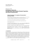 Báo cáo hóa học: "  Research Article Oscillation Criteria for Second-Order Neutral Delay Dynamic Equations with Mixed "