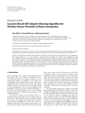 Báo cáo hóa học: " Research Article Location-Based Self-Adaptive Routing Algorithm for Wireless Sensor Networks in Home Automation"