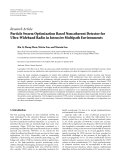 Báo cáo hóa học: " Research Article Particle Swarm Optimization Based Noncoherent Detector for Ultra-Wideband Radio in Intensive Multipath Environments"