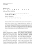 Báo cáo hóa học: " Research Article Acoustic Event Detection Based on Feature-Level Fusion of Audio and Video Modalities"