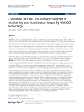 Báo cáo hóa học: "  Cultivation of GMO in Germany: support of monitoring and coexistence issues by WebGIS technology"