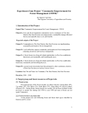 Báo cáo khoa học nông nghiệp " Poor and forest-dependent communities in two communes in Cho Don District, Bac Kan Province are empowered to sustainable manage allocated forests and equitably share costs and benefits  "