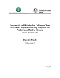 Báo cáo khoa học: Commercial and High Quality Cultivars of Root and Tuber Crops for Processing Purpose in the Northern and Central Vietnam