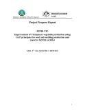 Báo cáo khoa học định kỳ: Improvement of Vietnamese vegetable production using GAP principles for seed and seedling production and superior hybrid varieties (MS8)