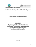 Báo cáo khoa học nông nghiệp " Replacing fertiliser N with rhizobial inoculants for legumes in Vietnam for greater farm profitability and environmental benefits " MS9