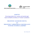 Dự án khoa học nông nghiệp: Protecting productivity, incomes and trade through improved health surveillance of Vietnam’s plantations (MILESTONE 3)