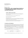 Báo cáo hóa học: "  Research Article A Study on the p-Adic q-Integral Representation on p Associated with the Weighted q-Bernstein and q-Bernoulli Polynomials"