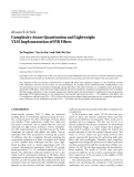 Báo cáo hóa học: " Research Article Complexity-Aware Quantization and Lightweight VLSI Implementation of FIR Filters"