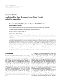 Báo cáo hóa học: "  Research Article Analysis of the Sign Regressor Least Mean Fourth Adaptive Algorithm"