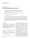 Báo cáo hóa học: "  Research Article Feedback Amplitude Modulation Synthesis"