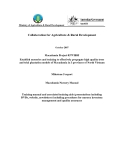 Establish nurseries and training to effectively propagate high quality trees and trial plantation models of Macadamia in 3 provinces of North Vietnam - Milestone 5 "