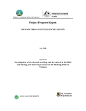 Project Progress Report: " Investigation of rice kernel cracking and its control in the field and during post-harvest processes in the Mekong Delta of Vietnam - MS8 & MS9 "