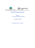 Project Progress Report: Macadamia Report
