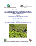 Nghiên cứu nông nghiệp:The development and implementation of new appropriate technologies for improving goat production and increasing small-holder income in the central region of Vietnam - Milestone 9'
