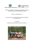 Project Progress Report:" Sustainable and Profitable Development of Acacia Plantations for Sawlog Production in Vietnam "