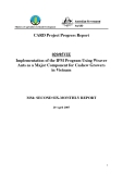 Card Project VIE: Implementation of the IPM Program Using Weaver Ants as a Major Component for Cashew Growers in Vietnam -  MS4"