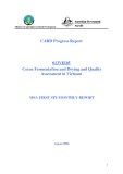 Báo cáo khoa học nông nghiệp " Cocoa Fermentation and Drying and Quality Assessment in Vietnam " MS3