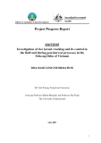 Project Progress Report: ReInvestigation of rice kernel cracking and its control in the field and during post-harvest processes in the Mekong Delta of Vietnam - MS4 "