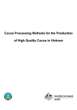 Cocoa Processing Methods for the Production of High Quality Cocoa in Vietnam