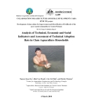 Ministry of Agriculture and Rural Development:  Analysis of Technical, Economic and Social Indicators and Assessment of Technical Adoption Rate in Clam Aquaculture Households - MS10 "