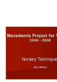 Macadamia Project for Vietnam 2006 - 2008