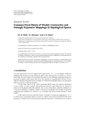 Báo cáo hóa học: "  Research Article Common Fixed Points of Weakly Contractive and Strongly Expansive Mappings in Topological Spaces"