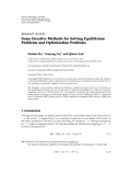 Báo cáo hóa học: "   Research Article Some Iterative Methods for Solving Equilibrium Problems and Optimization Problems"