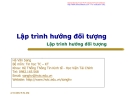 Lập trình hướng đối tượng-Kế thừa