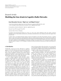 Báo cáo hóa học: " Research Article Modeling the Lion Attack in Cognitive Radio Networks"
