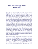 Nuôi heo theo quy trình mới GMP