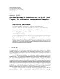 báo cáo hóa học:"  Research Article On Some Geometric Constants and the Fixed Point Property for Multivalued Nonexpansive Mappings"