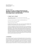 báo cáo hóa học:" Research Article Variable Viscosity on Magnetohydrodynamic Fluid Flow and Heat Transfer over an Unsteady Stretching Surface with Hall Effect"