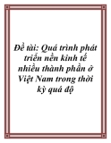 Đề tài: Quá trình phát triển nền kinh tế nhiều thành phần ở Việt Nam trong thời kỳ quá độ