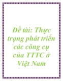 Đề tài: Thực trạng phát triển các công cụ của TTTC ở Việt Nam