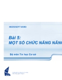 Tin học cơ sở-Chương 2: Bài 5