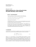 Báo cáo sinh học: " Research Article Nodal Solutions for a Class of Fourth-Order Two-Point Boundary Value Problems"