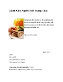 Dành Cho Người Mới Mang Thai