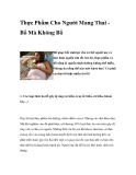 Thực Phẩm Cho Người Mang Thai Bổ Mà Không Bổ