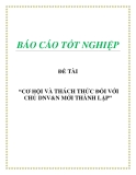 ĐỀ TÀI: CƠ HỘI VÀ THÁCH THỨC ĐỐI VỚI CHỦ DNV&N MỚI THÀNH LẬP