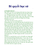 Bí quyết học sử