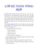 LỚP KẾ TOÁN TỔNG HỢP