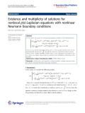 báo cáo hóa học:"  Existence and multiplicity of solutions for nonlocal p(x)-Laplacian equations with nonlinear Neumann boundary conditions"