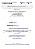 báo cáo hóa học:" Precession missile feature extraction using sparse component analysis of radar measurements"