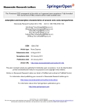 báo cáo hóa học:"  Adsorption and desorption characteristics of arsenic onto ceria nanoparticles Nanoscale Researc"