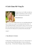 4 Cách Giảm Mỡ Vòng Eo