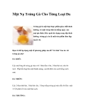 Mặt Nạ Trứng Gà Cho Từng Loại Da
