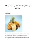5 Loại Nước Ép Trái Cây Tăng Cường Thể Lực