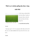 Thời vụ và nhóm giống lúa theo vùng sinh tháiCó thể sử dụng các giống lúa